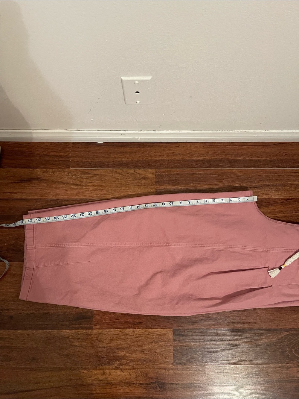 Pink Drawstring Wide-Leg Pants - Picture 16 of 16